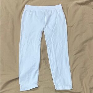 White Casual leggings